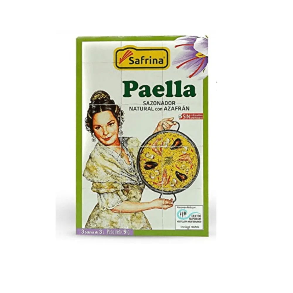 Tempero Natural Para Paella Safrina (9g)