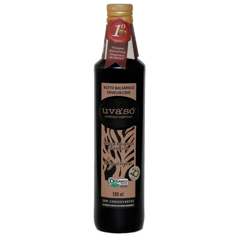 Vinagre Balsâmico Envelhecido Orgânico Uva'Só (500ml)