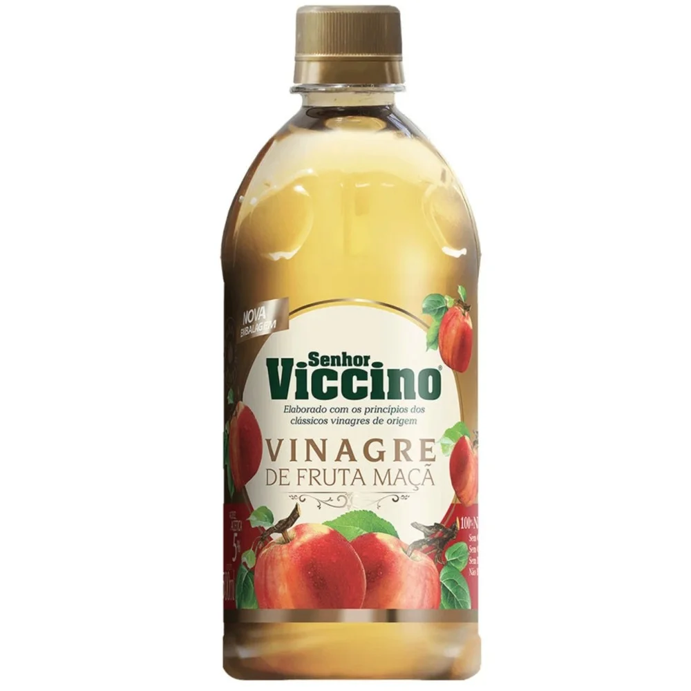Vinagre de Maçã Senhor Viccino Zero Açúcar (500ml)