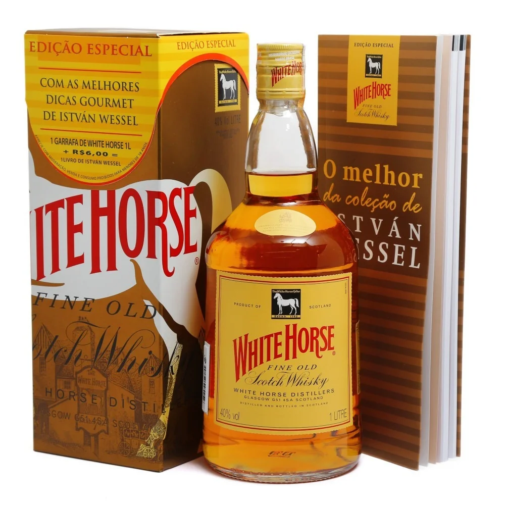 Whisky White Horse + Livro Receitas (1L)