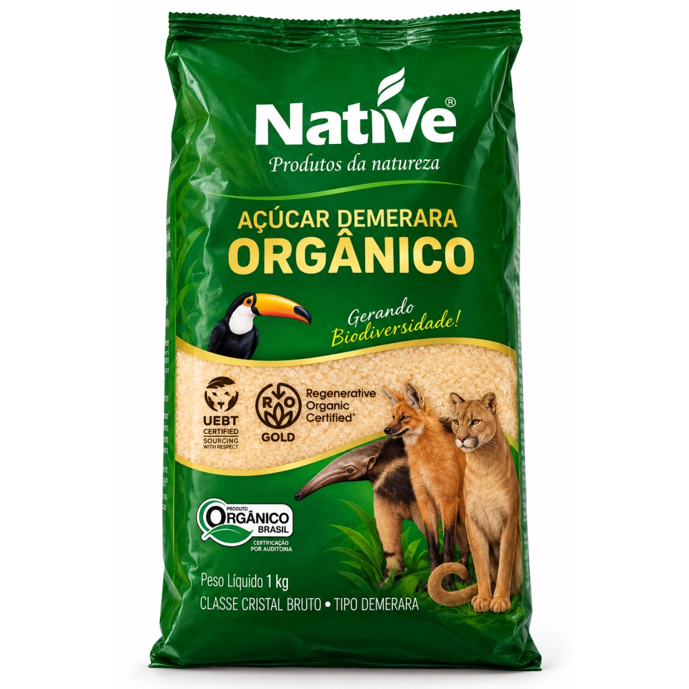 Açúcar Demerara Orgânico 1Kg