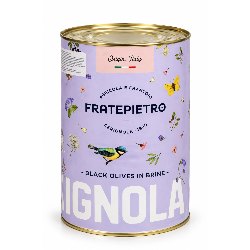 Azeitona Preta Fratepietro Cerignola 4,250Kg