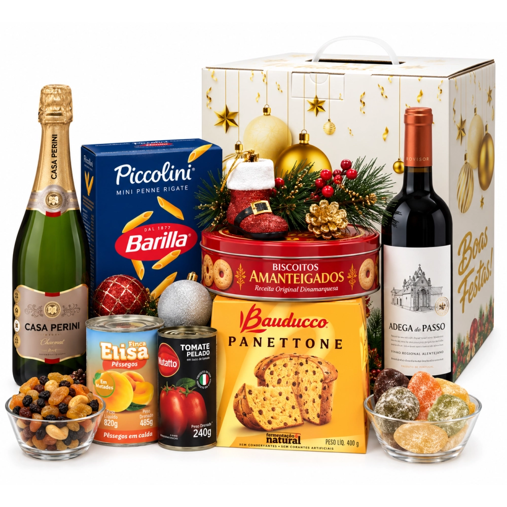 Cesta de Natal Gourmet - 9 itens