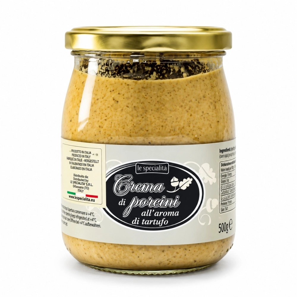 Creme De Funghi Porcini Com Trufas Emporio Tartufi (500g)