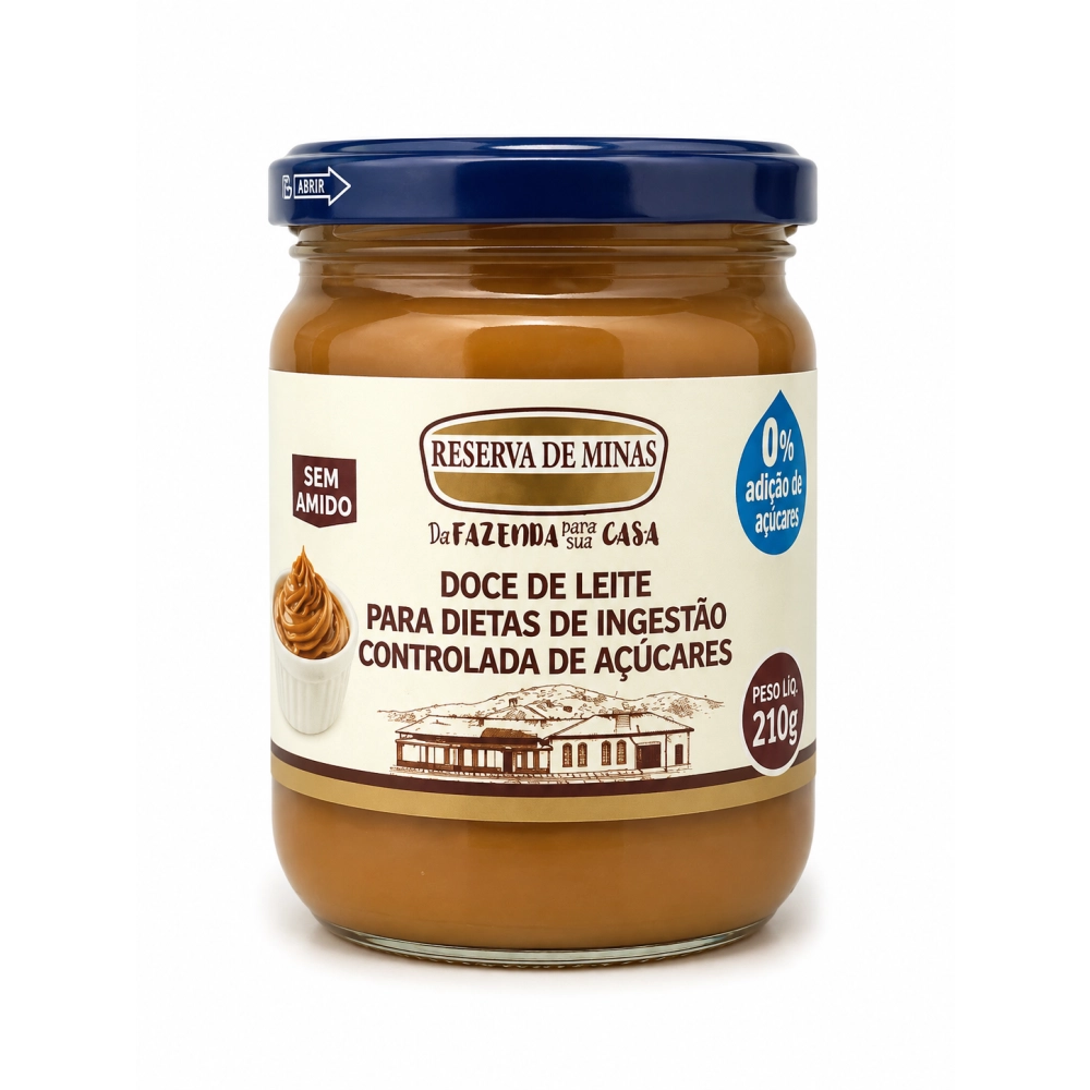 Doce de Leite Zero Reserva de Minas 210g
