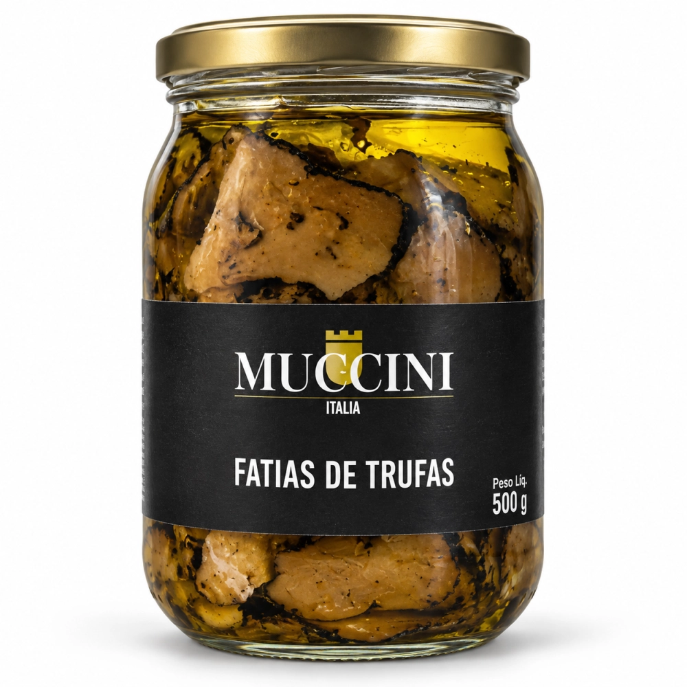 Fatias de Trufas Pretas Muccini 500g