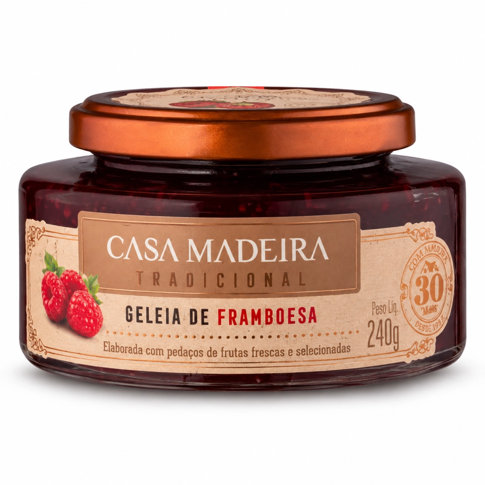 Geléia de Framboesa Casa Madeira 240g