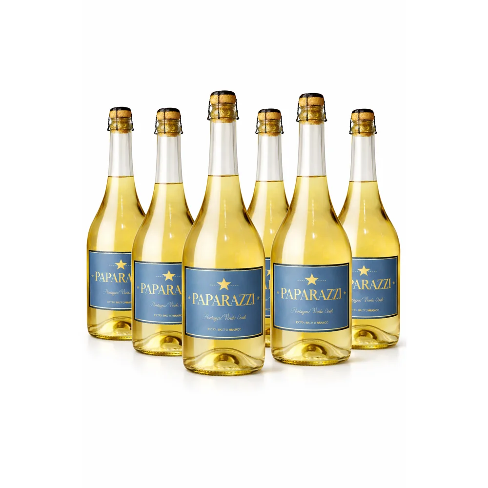 Kit com 6 Espumantes Paparazzi Extra Brut 750ml