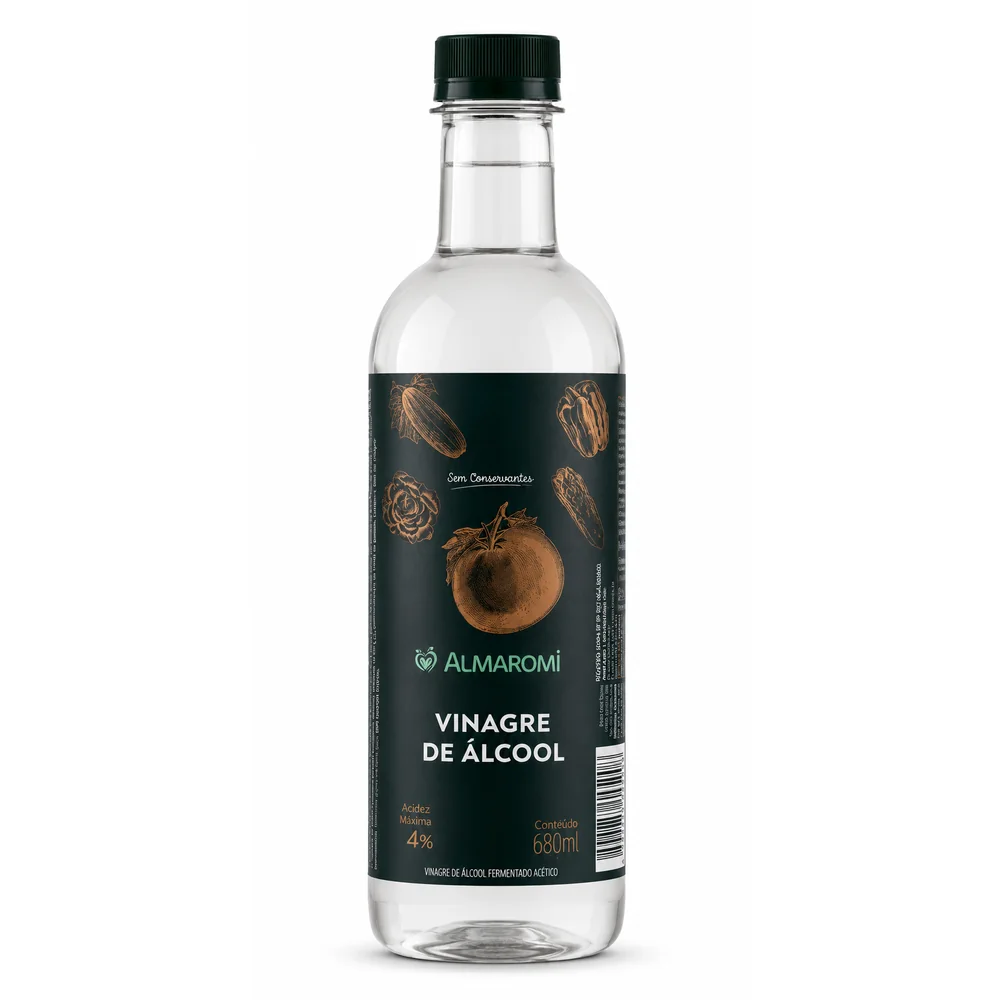 Vinagre de Alcool Sem Conservantes Almaromi 680g
