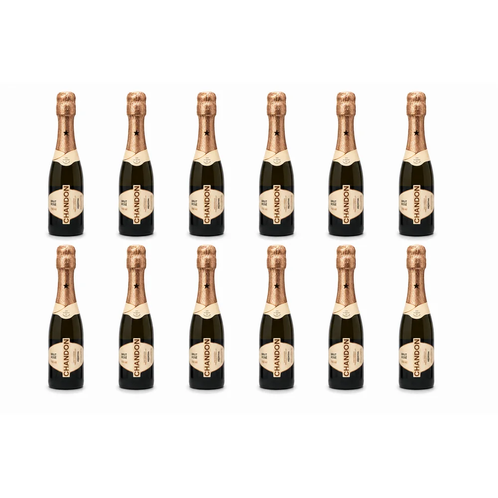 Kit com 12 Espumantes Baby Chandon Rosé 187ml