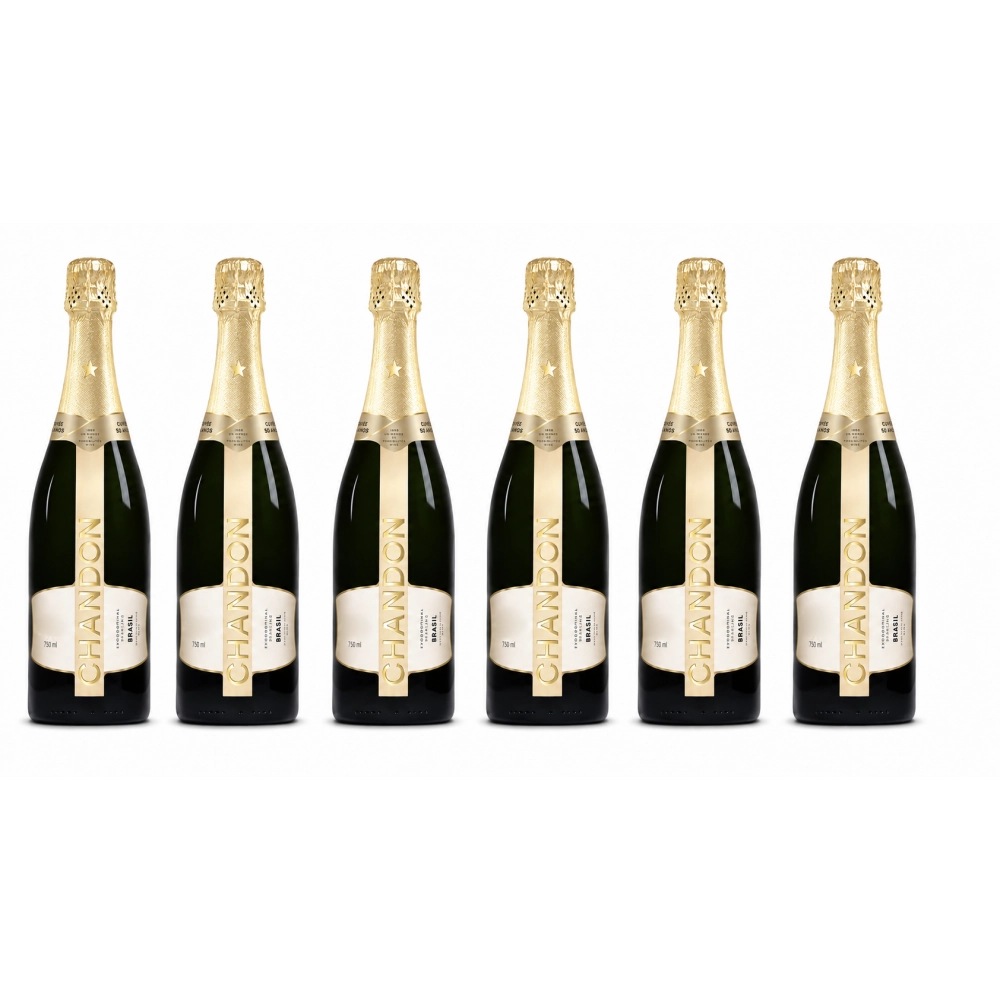 Kit com 6 Espumante Chandon Brut 750ml