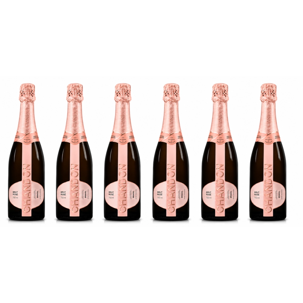  Kit com 6 Espumante Chandon Rosé 750ml
