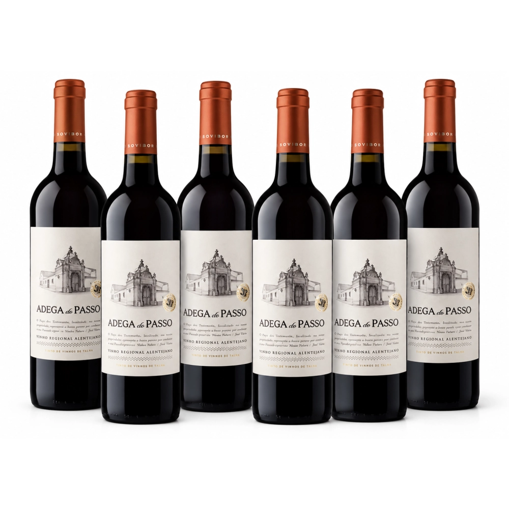 Kit com 6 Vinhos Adega do Passo