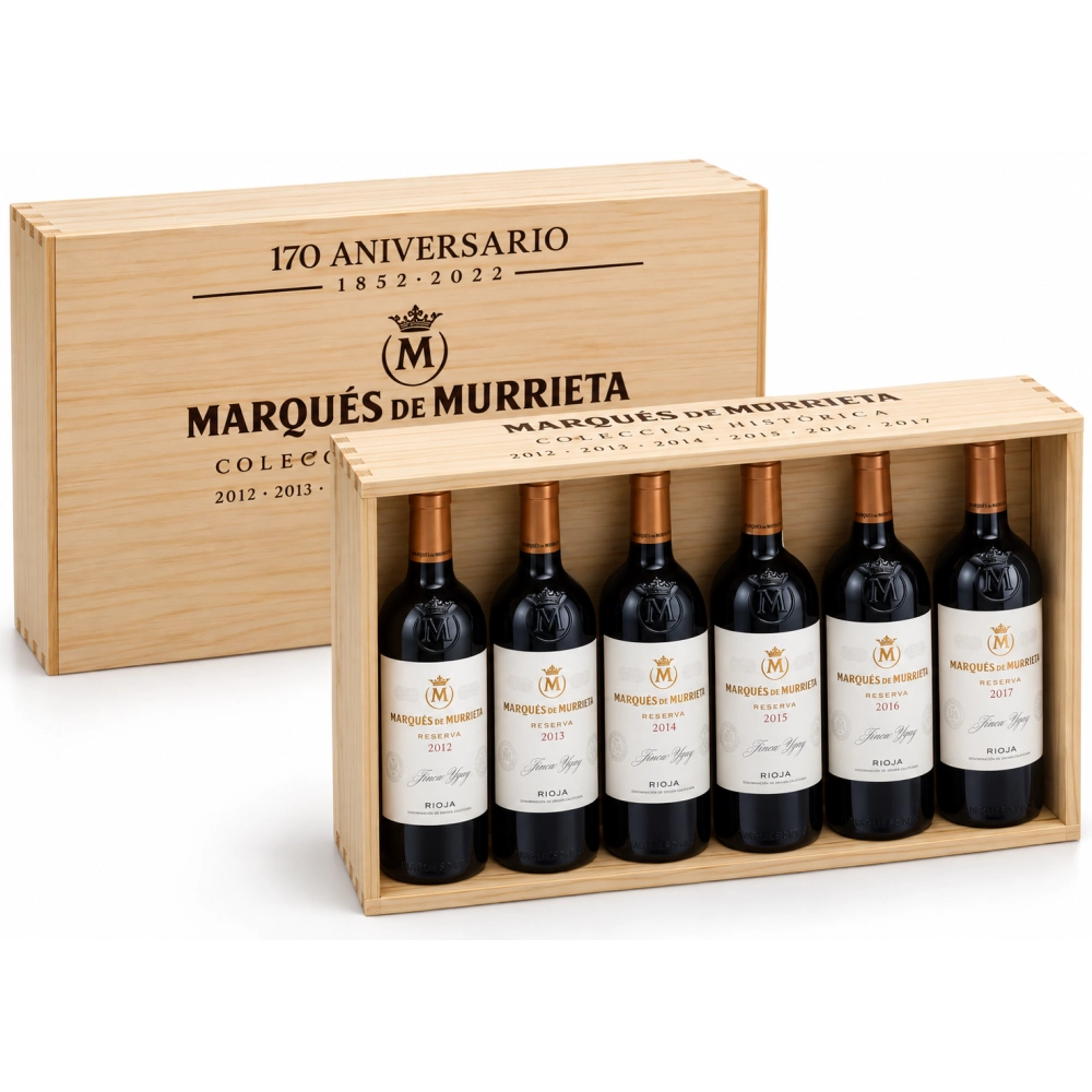 Kit Vertical Vinhos Marques de Murrieta 2012/13/14/15/16/17 Un