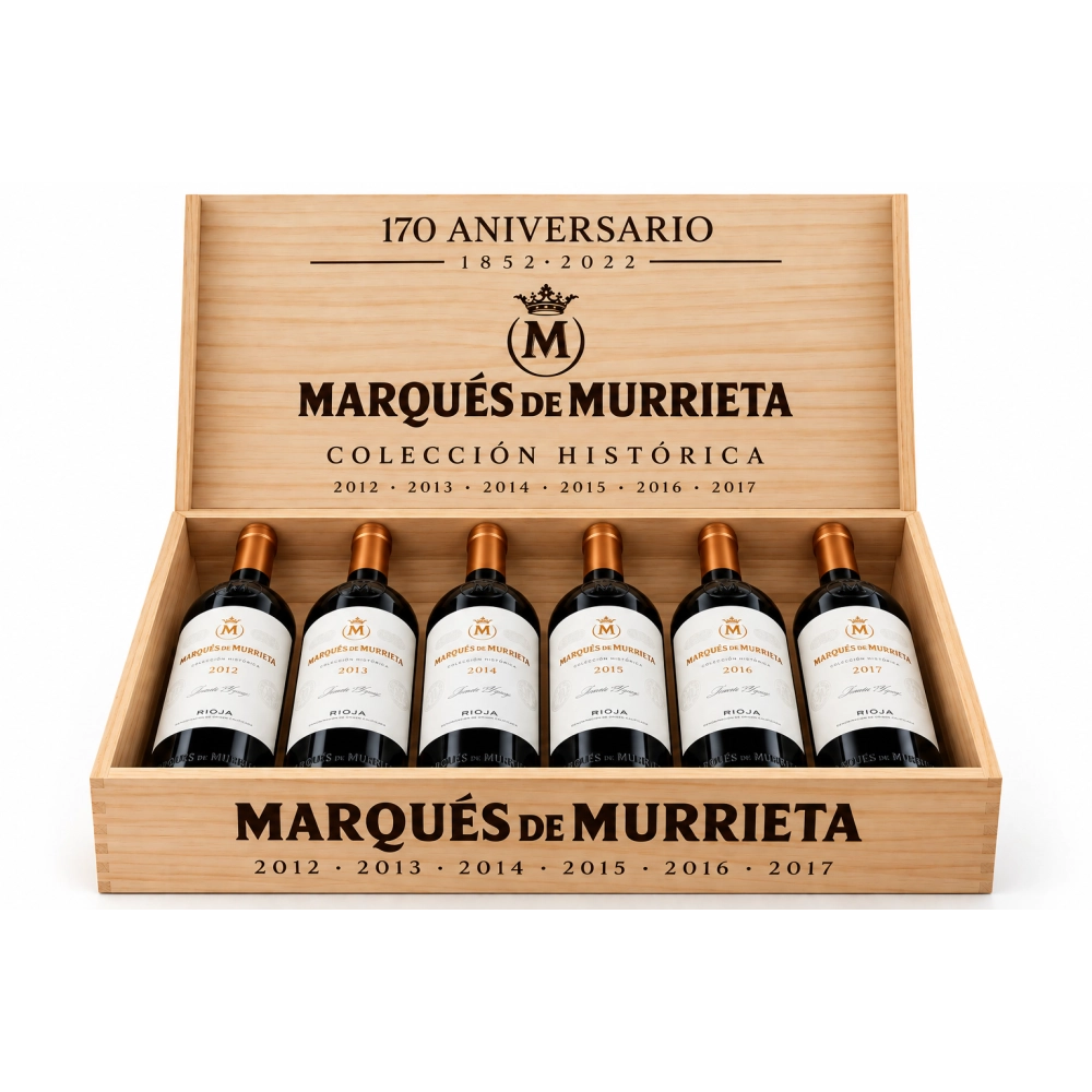 Kit Vertical Vinhos Marques de Murrieta 2012/13/14/15/16/17 Un