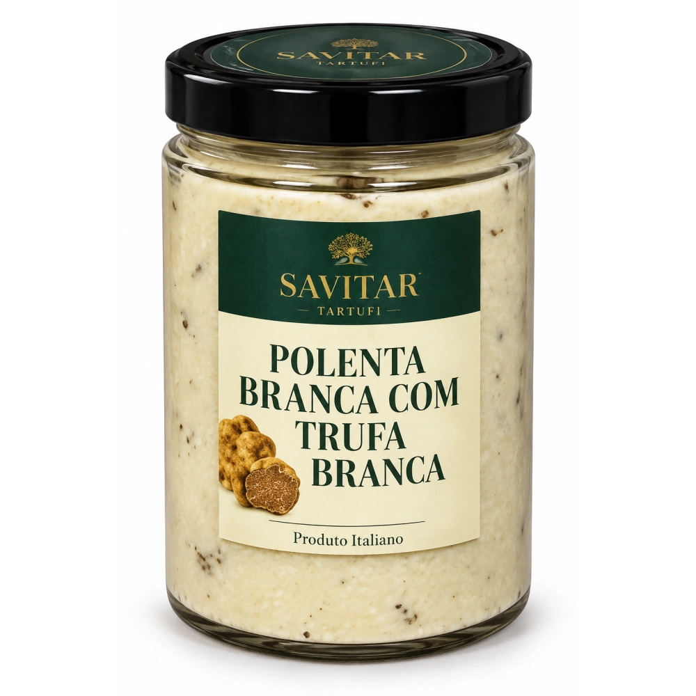Polenta Branca com Trufas Brancas Savitar 450g