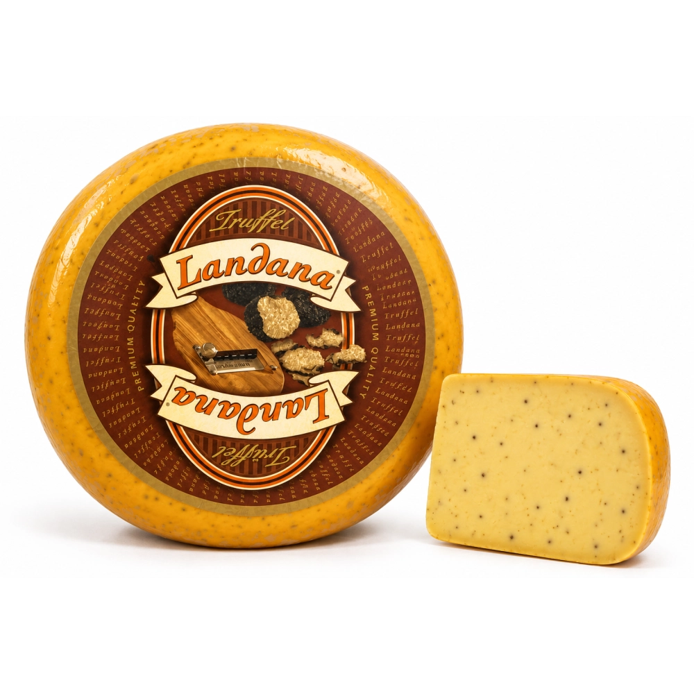 Queijo Gouda Holandês TRUFADO Landana PEDAÇO Aprox. 300g