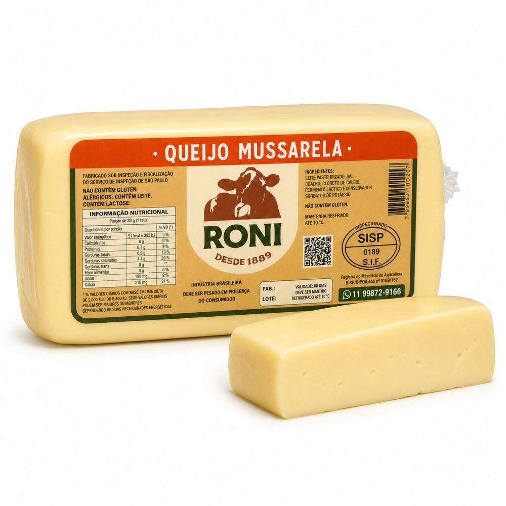 Queijo Mussarela Roni 300g