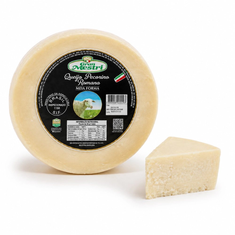 Queijo Pecorino Romano MEIA BANDA Gran Mestri 300g