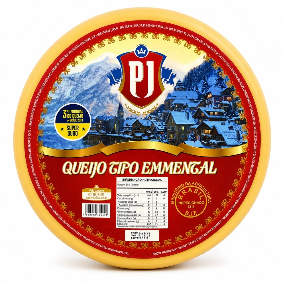 Queijo Tipo Emmental Pj 300g