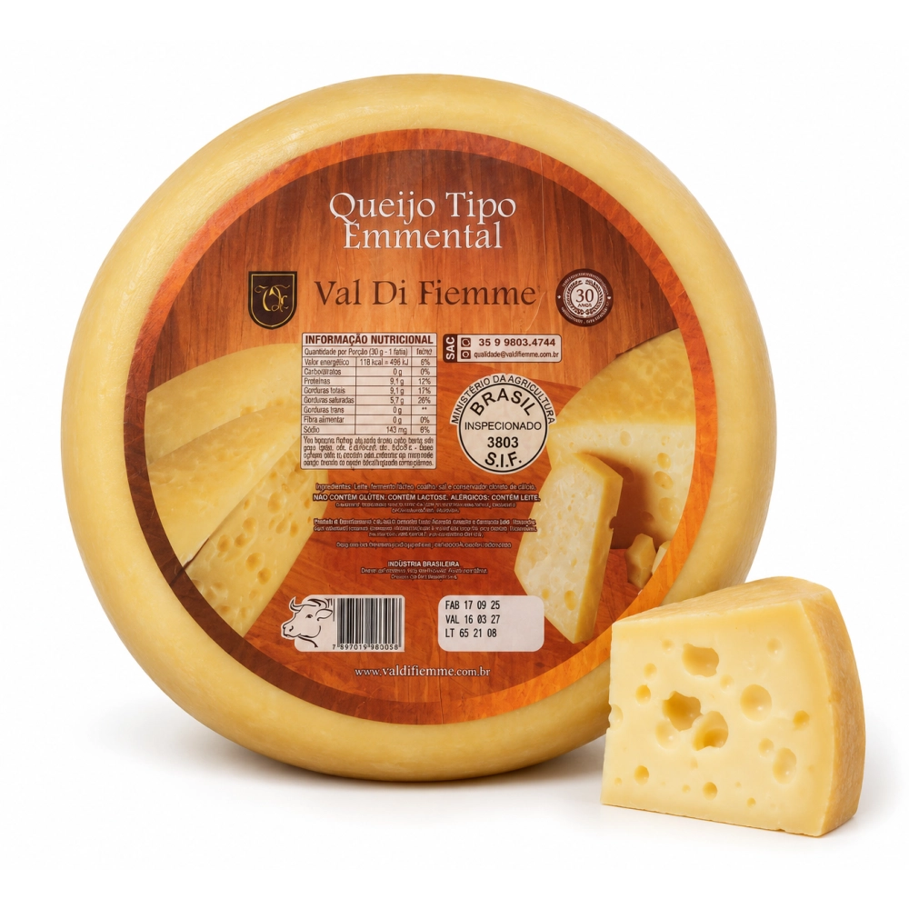 Queijo tipo Emmental Val Di Fiemme 300g