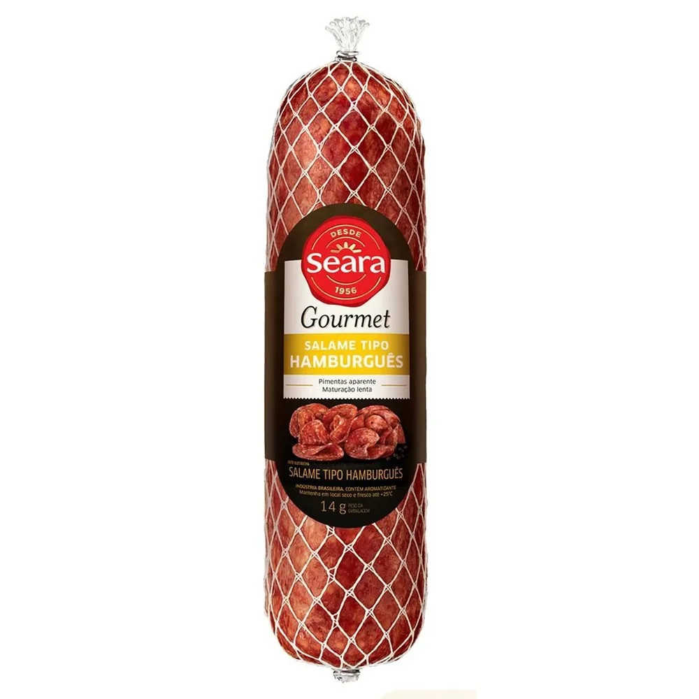 Salame tipo Hamburguês Seara PEÇA Aprox 1,1kg
