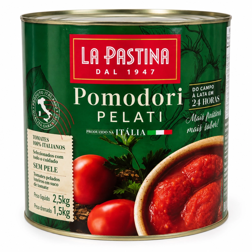 Tomate Pelado La Pastina 2,5Kg