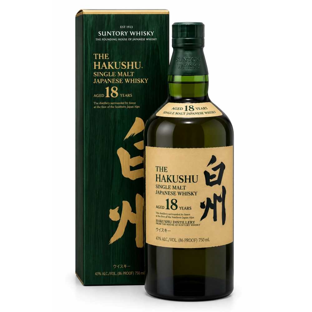 Whisky The Hakushu Single Malt 18 Anos 700ml