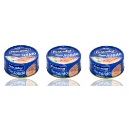 Atum Sólido em Óleo Comestível Pescador (3 latas de 170g)