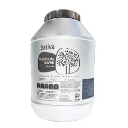 Balde Azeitonas em Conserva Grega Kalamata Sativa 3,3kg