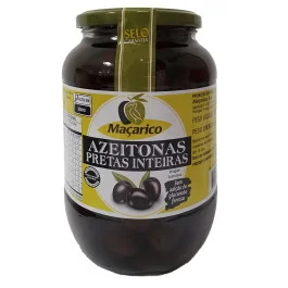 Azeitonas Pretas Inteiras Maçarico 850g