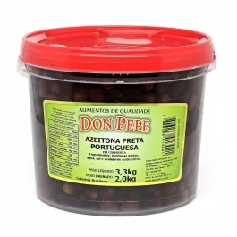 Balde de Azeitona Preta Portuguesa Don Pepe 3,3Kg