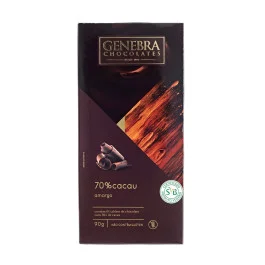 Chocolate Amargo 70% Cacau Genebra (90g)