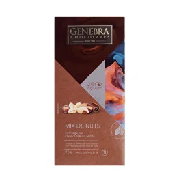 Chocolate ao Leite Mix de Nuts Diet Genebra (90g)