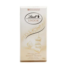 Chocolate Lindt Lindor Branco Recheio Cremoso 100g