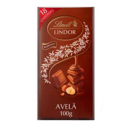 Chocolate Lindt Lindor Avelã Recheio Cremoso 100g