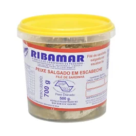 Filé de Sardinha em Escabeche Ribamar 700g