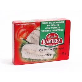 Filés de Sardinha em Molho de Tomate Vinho e Temperos Ramirez 100g