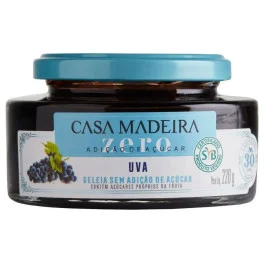 Geléia de Uva Zero Casa Madeira 220g