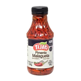 Pimenta Malagueta Vermelha em Conserva Tijão 330g