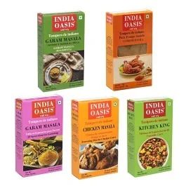Kit Temperos Indianos Masala Indian Oasis Un
