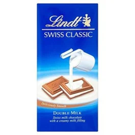 Chocolate Duplo Ao Leite Lindt 100g