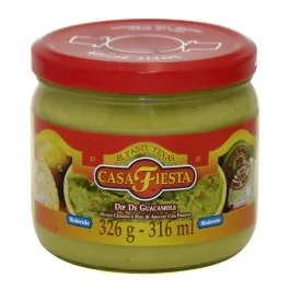 Molho Cremoso à Base de Abacate Com Pimenta Casa Fiesta (326g)