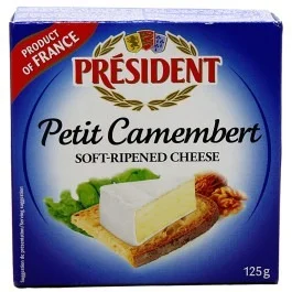 Queijo Petit Camembert President 125g
