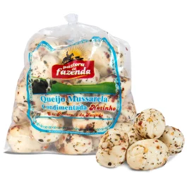 Queijo Mussarela Nozinho Condimentado  Pastora da Fazenda Aprox. 300g