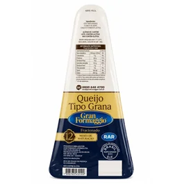 Queijo Parmesão Tipo - Grana Gran Formaggio Rar PEDAÇO Aprox. 300g