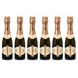Kit com 6 Espumantes Baby Chandon Rosé 187ml