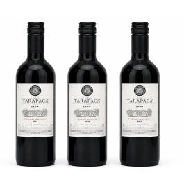 Kit com 3 Vinhos Leon Tarapacá Cabernet Sauvignon 375ml