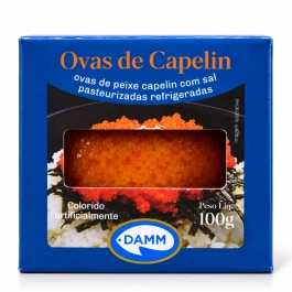 Ovas de Capelin LARANJA Damm - Tipo Caviar 100g