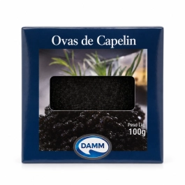 Ovas de Capelin Preta - Tipo Caviar 100g